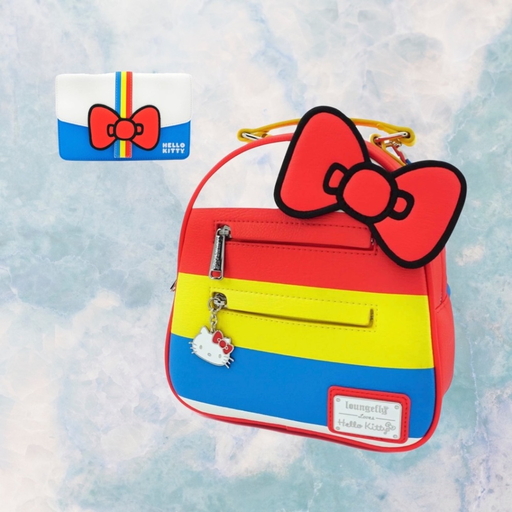 Loungefly Sanrio Hello Kitty 45th Anniversary Mini Back Pack and Wallet